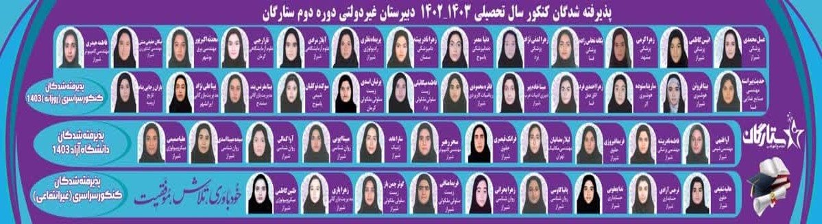 اسامی پذیرفته شدگان کنکور 403